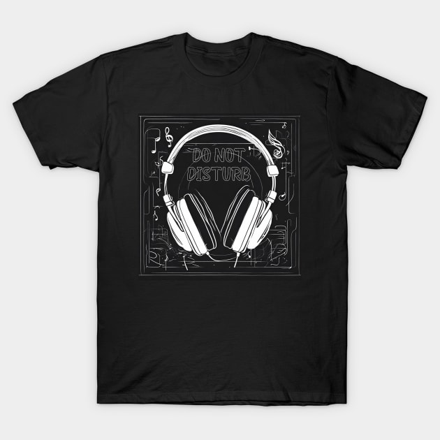 Music. Do not disturb. T-Shirt by RDproject